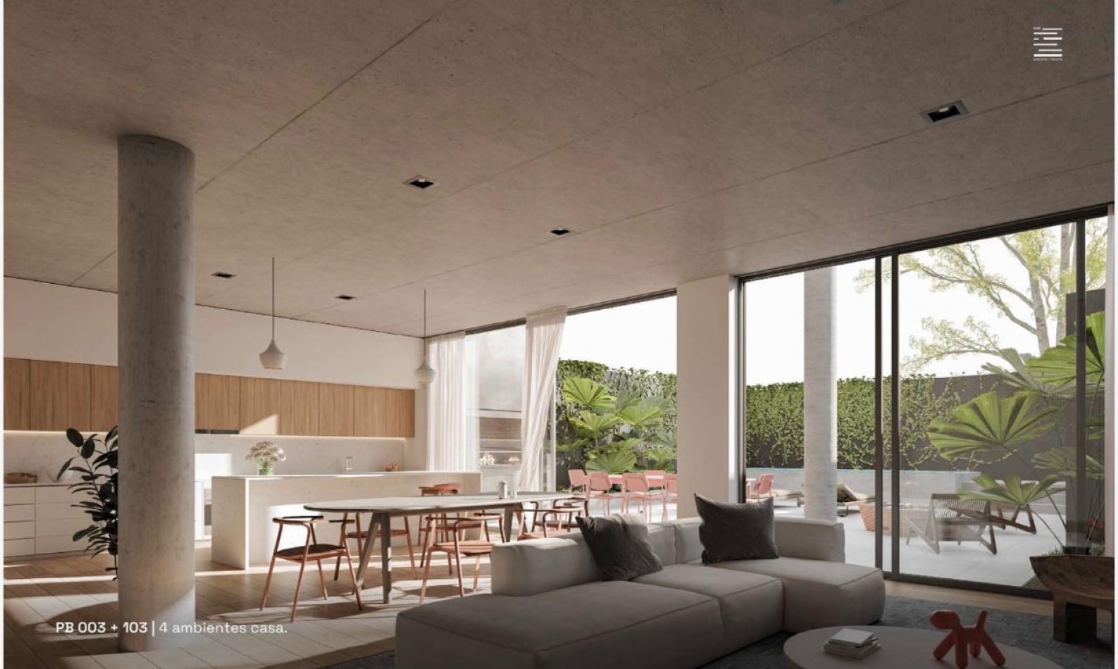 4 ambientes tipo casa con jardin y pileta en Saavedra