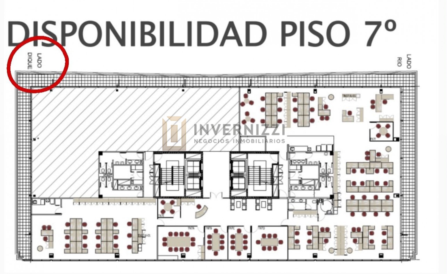 Oficinas en Alquiler, Colonos Plaza, Juana Manso 305