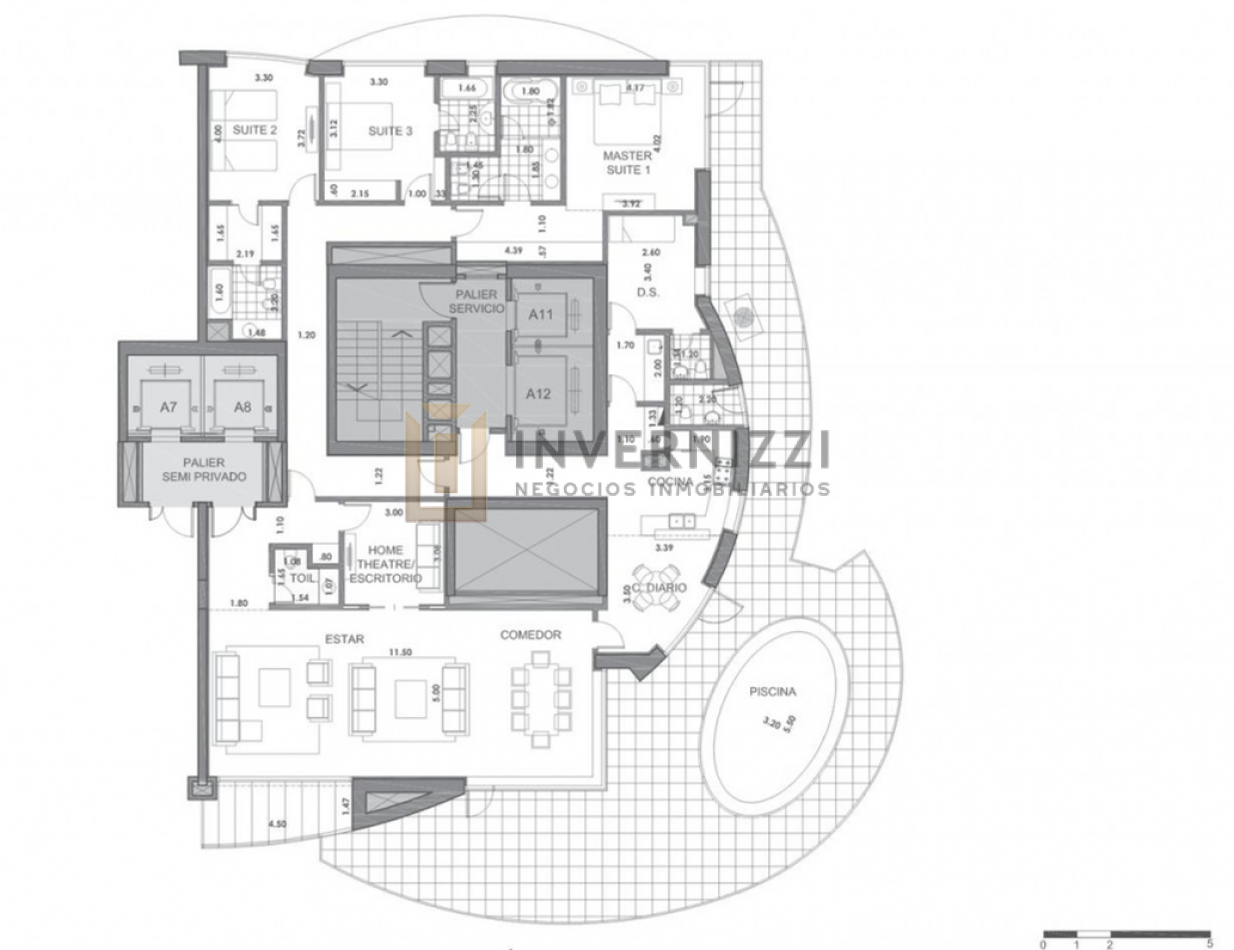 Semipiso con Piscina Propia y Terraza - Alvear Tower - Amueblado