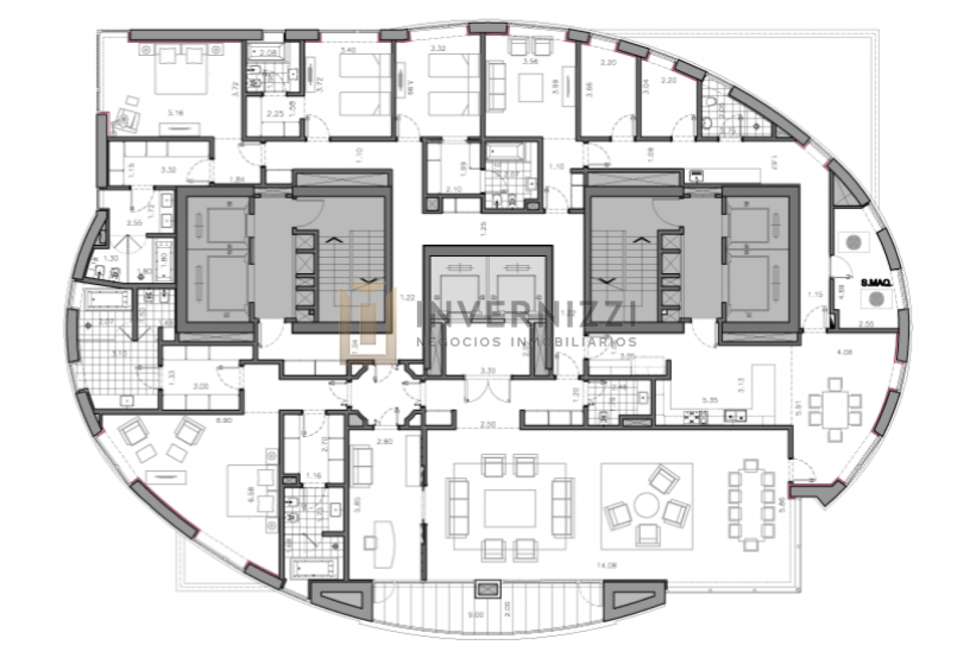 PISO AMUEBLADO - ALVEAR TOWER.